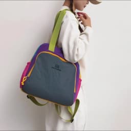 Crossbody Handbag, Color-Blocked Canvas, Men's 2026 New Original Backpack, Multi-Functional Large-Capacity Single-Shoulder Women's Tote Bag, Student Bag