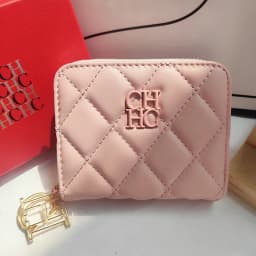 CH Exquisite Brand Logo Women's Wallet New Exquisite Luxury Short Style Solid Color Coin Women's Wallet High Quality PU Material