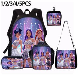 1/2/3/4/5PCS K-POP girl group pattern backpack set The perfect gift for kpop fans
