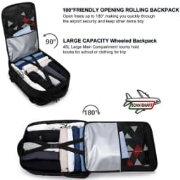 Adjustable Laptop Backpack, Water-resistant Travel Rucksack, Multi-compartment Business Backpack for Men Women