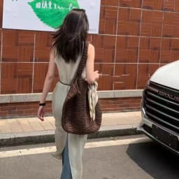 Fashion Leisure Soft Knitted Solid Color Women's Shoulder Bag Large Capacity Female Crossbody Bag For Commute Outings
