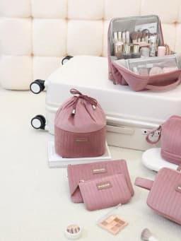 Fashion Makeup Bag Velvet Fashion Portable Makeup Bag Multifunctional Cosmetic Bag Waterproof Travel Organizer Makeup Case