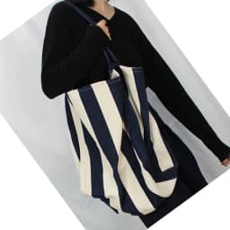 Large Capcity Korean Style Stripe Canvas Tote Bag Female Casual Simple Shoulder Bags Shopping Handbag Daily Totes Bag