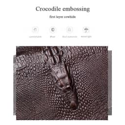 SCHLATUM Genuine Leather Men Multifunction Design Crocodile Grain Belt Pack Drop Motorcycle Fanny Waist Belt Pack Drop Leg Bag