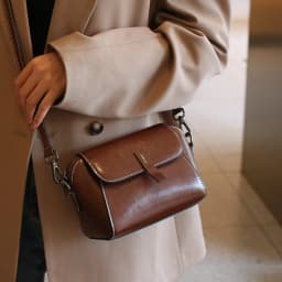 Women's Small Phone Bag Fashionable Oil Wax Cowhide Leather Handbag Versatile and Simple Shoulder Bag High Quality Crossbody Bag