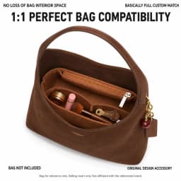 Felt Bag Organizer Insert for Coach Brooklyn Shoulder Bag Liner Fit Structured Storage Insert for 28 34 39 Tote Bag Compartments