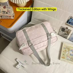 Y2K Anime Convention Polka Dot Ita Shoulder Bag 2D Crossbody Bag Cute Girl Transparent Bag Otaku DIY Comic Display Messenger Bag