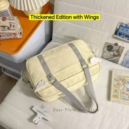 Y2K Anime Convention Polka Dot Ita Shoulder Bag 2D Crossbody Bag Cute Girl Transparent Bag Otaku DIY Comic Display Messenger Bag