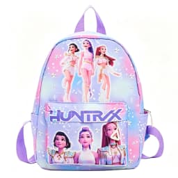Rose Red 10-Inch Lightweight Backpack Rumi Mira Zoey Saja School Bag for Boys And Girls Moch