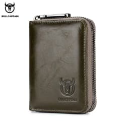 BULLCAPTAIN Real Pickup Card Bag with RFID Function Men's Card Holder Credit Card Business Card ID Card Holder Fashion Card Bag