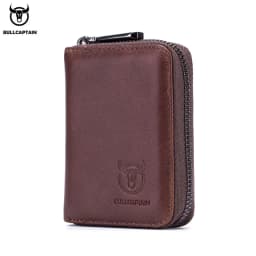 BULLCAPTAIN Real Pickup Card Bag with RFID Function Men's Card Holder Credit Card Business Card ID Card Holder Fashion Card Bag