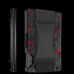 Carbon Fiber Card Holder with Forged Pattern, Metal Card Case, Card Sleeve, Simple Ultra-Thin Anti-Scan Credit Card Box