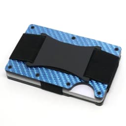 Carbon Fiber Card Holder with Forged Pattern, Metal Card Case, Card Sleeve, Simple Ultra-Thin Anti-Scan Credit Card Box