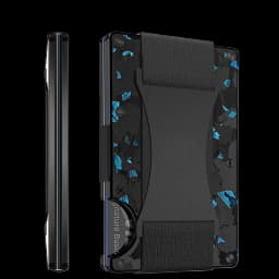 Carbon Fiber Card Holder with Forged Pattern, Metal Card Case, Card Sleeve, Simple Ultra-Thin Anti-Scan Credit Card Box