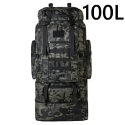 80L/100L Mountaineering Bag Climb Bag Tactical Backpacks Large Backpack Outdoors Hiking Camping Travel Bags