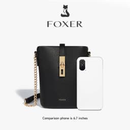 FOXER Brand Chic Mini Cellphone Bag Women's Shoulder Bag PU Leather Fashion Girl's Travel Small Crossbody Bag Purse