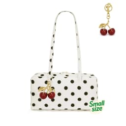Polka Dot Leopard Print Nylon Shoulder Bag with Pendant Korean Tote Bag Women Casual Boston Bowling Bag Large Capacity Travel
