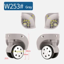 1 Pair of Universal Luggage Wheel Replacement Silent Balanced Wear-Resistant High Quality Universal Caster Luggage Accessories