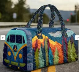 Quilted Duffle Bag Large Capacity 3D Quilting Craft Travel Duffel Bag Tote Bags Short-distance Handbag