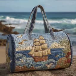 Quilted Duffle Bag Large Capacity 3D Quilting Craft Travel Duffel Bag Tote Bags Short-distance Handbag