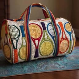 Quilted Duffle Bag Large Capacity 3D Quilting Craft Travel Duffel Bag Tote Bags Short-distance Handbag