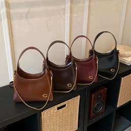 New Fashionable Brand Design Underarm Bag Women High-quality Shoulder Bag with Two Shoulder Straps Shopper Commuter Zipper Totes