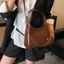 New Fashionable Brand Design Underarm Bag Women High-quality Shoulder Bag with Two Shoulder Straps Shopper Commuter Zipper Totes