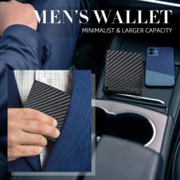 Men's Multifunctional Ultra-thin RFID Blocking Wallet with 15 Credit Card Holders Wallet with Coin Pocket Ideal Gift for Boyfrie