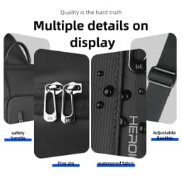 HK Anti-theft Men's Shoulder Bag Waterproof Chest Crossbody Bag with USB Oxford Leisure Satchel Multi-Pockets Sling Bag for Male