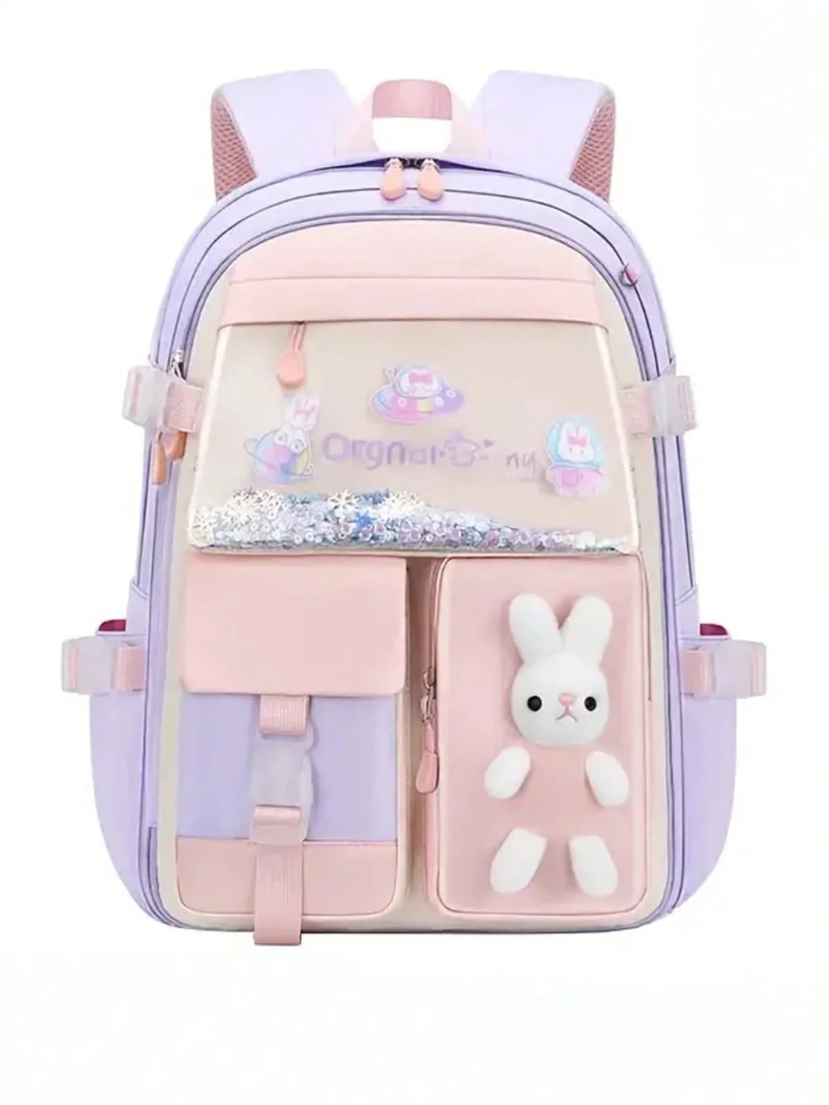 Backpack Student Backpack With Multiple Pockets, Large Capacity, Breathable And Lightweight Schoolbag With Reflective Strips