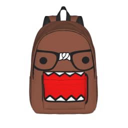 Meme Domo Kun Teenage Backpack Durable Student Hiking Travel Anime Doll Daypack for Men Women Laptop Canvas Bags