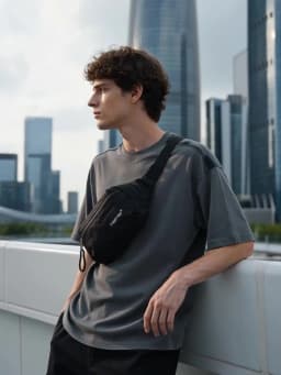 Tigernu New Light Weight Crossbody Bag Men Shoulder Bag Splashproof Waist Bag Male Multi-purpose Sling Bag
