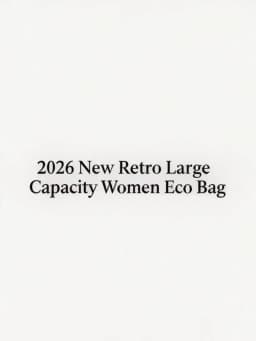 2026 New Retro Large Capacity Women Eco Bag, Simple Casual Commuter Shoulder Bag, Fashion Daily Tote Bag