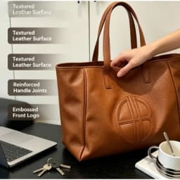 2026 New Retro Large Capacity Women Eco Bag, Simple Casual Commuter Shoulder Bag, Fashion Daily Tote Bag
