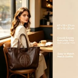 2026 New Retro Large Capacity Women Eco Bag, Simple Casual Commuter Shoulder Bag, Fashion Daily Tote Bag