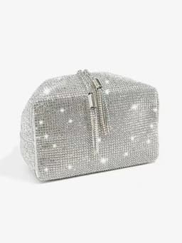 Fashion Rhinestone Handbag Women Prom Clutch Purse Shoulder Crossbody Bags Ladies Glitter Totes Bags Bucket Bag Dinner Package