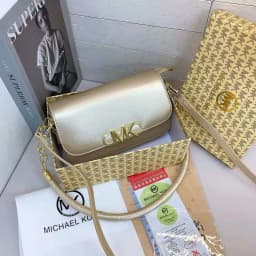 Michael Kors Women's Chain Bag, New Summer Black Shoulder Bag, Women's Flap Phone Bag