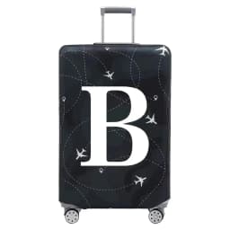 Stretch Fabric Luggage Protective Cover Dust Cover Anti-Scratch Suitcase Suit for 18-32 Inch Bag White Letter Travel Accessories