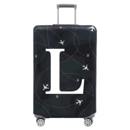 Stretch Fabric Luggage Protective Cover Dust Cover Anti-Scratch Suitcase Suit for 18-32 Inch Bag White Letter Travel Accessories