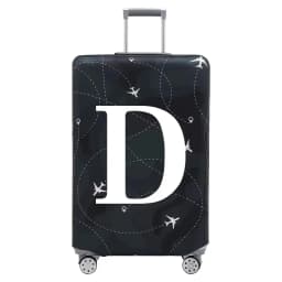 Stretch Fabric Luggage Protective Cover Dust Cover Anti-Scratch Suitcase Suit for 18-32 Inch Bag White Letter Travel Accessories