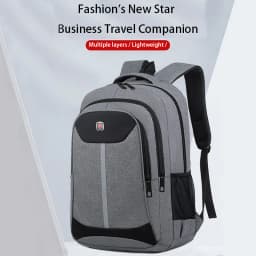 Durable Wearproof Oxford Backpack High-capacity Multi-zipper Laptop Bag for Men Women Work, School and Outdoor Activities