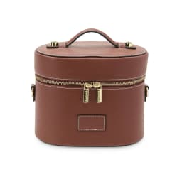 Customized Name PU Leather Cosmetic Bag: Simple, Portable, Crossbody, Hand-Carry, Large Capacity for Travel