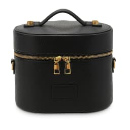 Customized Name PU Leather Cosmetic Bag: Simple, Portable, Crossbody, Hand-Carry, Large Capacity for Travel