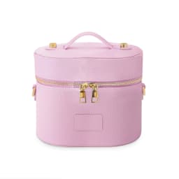 Customized Name PU Leather Cosmetic Bag: Simple, Portable, Crossbody, Hand-Carry, Large Capacity for Travel