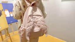 Versatile Angel Wing Backpack Solid Color Large Capacity Nylon Backpack Y2k Style Lightweight Canvas Backpack for Adults Student