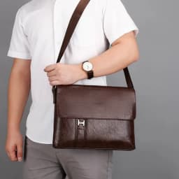 Luxury Brand Men Shoulder Bag For IPAD PU Leather Business Handbag Men Messenger Bag Side Sling Bag Fashion Man Crossbody Bag