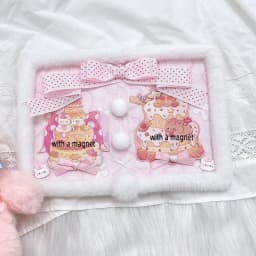 Pink Finished Ita Board Cute Plush Style Ita Bag Pin Badge Organizer Badge Organizer Board Itabag Accessories