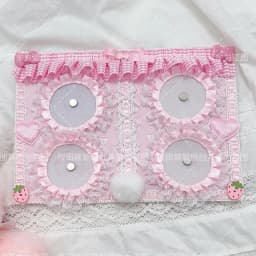 Pink Finished Ita Board Cute Plush Style Ita Bag Pin Badge Organizer Badge Organizer Board Itabag Accessories
