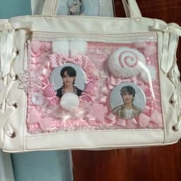 Pink Finished Ita Board Cute Plush Style Ita Bag Pin Badge Organizer Badge Organizer Board Itabag Accessories