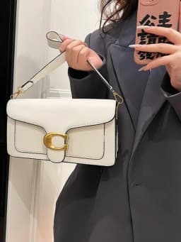 New Niche Bag Women's Premium Texture Solid Color Simple and Versatile Small Square Bag Commuter Multi-Compartment Shoulder Bag